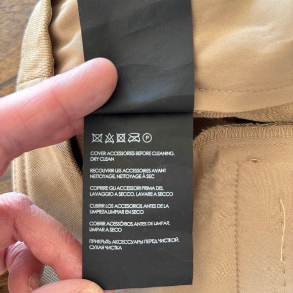 Club Monaco Tan High-Waist Belted Trousers - Picture 12 of 16